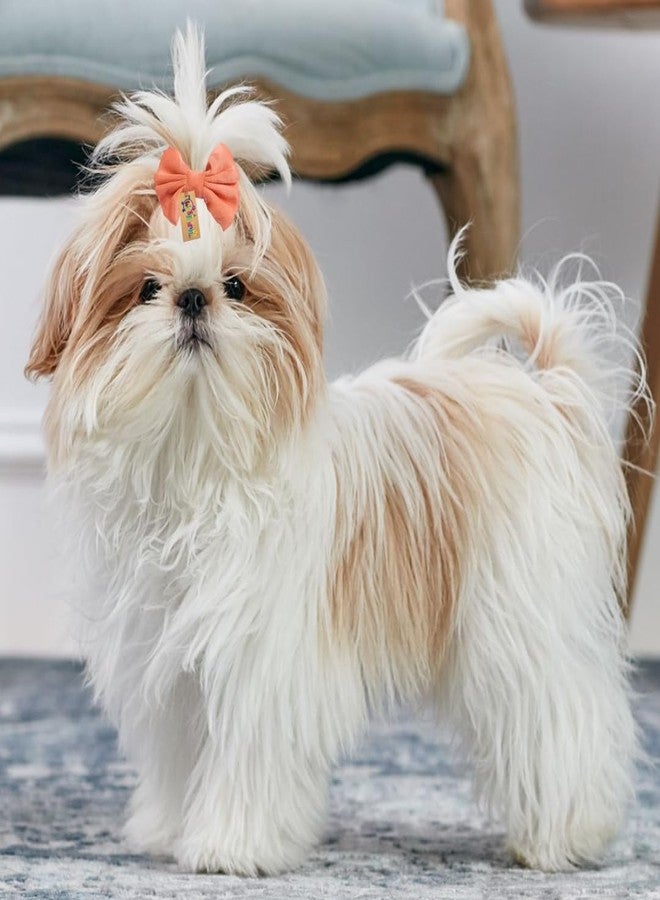 Western Era Dog Bow Hair Clip | Stylish Pet Accessory | Soft, Comfortable | Small, Medium & Large Dogs | Grooming, Photoshoots, Parties Fashionable & Durable Design for Pets (Peach) - Image 2